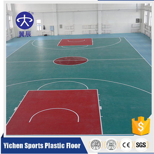 學?；@球館PVC運動地板，籃球場PVC塑膠地板