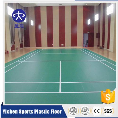 天津羽毛球場PVC運(yùn)動(dòng)地板，羽毛球館PVC塑膠地板