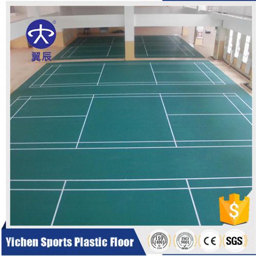 新疆喀什市羽毛球場PVC運(yùn)動(dòng)地板，羽毛球館PVC塑膠地板