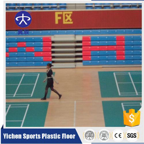 云南曲靖運(yùn)動(dòng)場館PVC運(yùn)動(dòng)地板，羽毛球場PVC塑膠地板