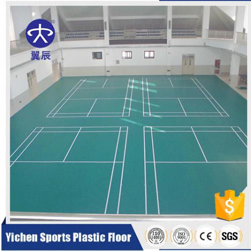 云南昆明羽毛球館PVC運(yùn)動(dòng)地板，羽毛球場PVC塑膠地板