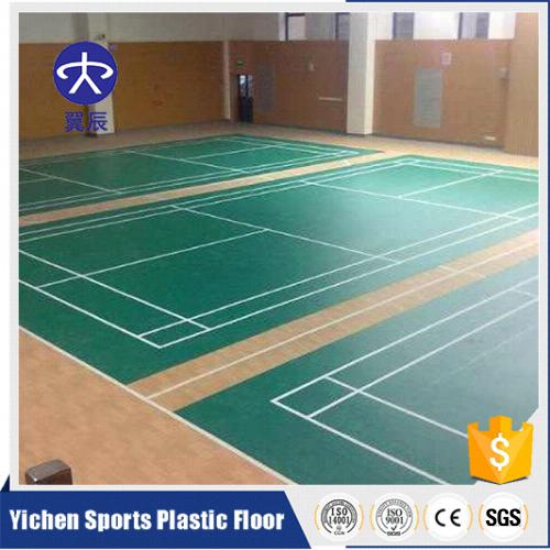浙江寧波羽毛球館PVC運動地板，羽毛球場PVC塑膠地板